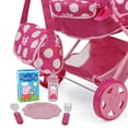 thumbnail image 5 of Peppa Pig: Baby Classic Doll Pram Set - Pink & White Dots - 7 Piece Set, Fits Dolls up to 18",  Pretend Play For Kids Ages 3+, 5 of 5