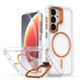 thumbnail image 1 of Samsung S26 Case Silicone Fitted Soft Shell Stand Case with Magnet for Galaxy S26 Case - Orange, 1 of 6