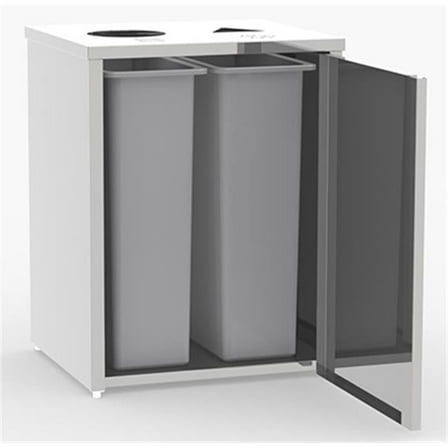 Waste And Recyling Stations Stainless Steel
