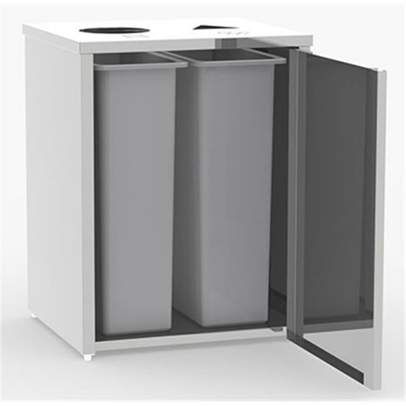 Waste And Recyling Stations Stainless Steel