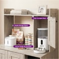 thumbnail image 6 of Whifea Hidden Cat Litter Box Enclosure Cabinet with Power Strip, Shelves & Storage, Pet Feeding Station Furniture, 6 of 12