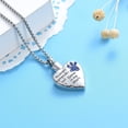 thumbnail image 3 of Paw Print Heart Necklace Urns for Cremation Ashes Holder Necklace for Ashes of Loved One Cat Urn Dog Urn Pendant, 3 of 5
