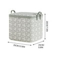 thumbnail image 3 of Quilt Storage Bag 14.5×17.7 Inch, Bedding Organizer Pouch, Water-Resistant, Foldable, Large-Capacity – Ideal for Dorms, Closets, Suitable for Students, Renters, 3 of 5