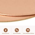 thumbnail image 4 of Uxcell Pure Copper Sheet, 5 1/2" x 0.04" 18 Gauge T2 Copper Metal Round Plate, 4 of 5