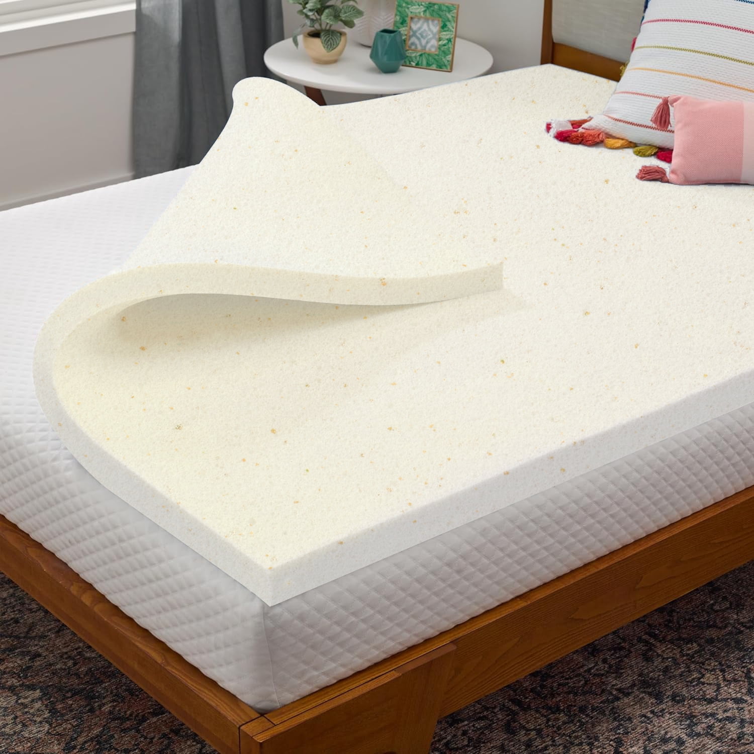 Continental Sleep, 1" Memory Foam Mattress Topper, Full-Copper-Infused