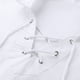 thumbnail image 5 of Camisa de playa holgada de cuello en V y manga corta con cordón para hombre - Tejido de lino, estilo retro informal, yoga/deporte, 5 of 6