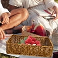 thumbnail image 6 of PAMINGONO Plastic Utensil Basket Wear-Resistant Coffee Woven Kitchen Accessory, 6 of 8