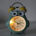 thumbnail image 3 of Tyst digital väckarklocka med tecknad uggla, söt Totoro-klocka i metall med nattlampa, 3 of 3