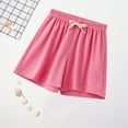 thumbnail image 6 of Fengyings Little Girls Athletic Running Shorts Quick Dry Summer Shorts Gym Drawstring Shorts for Girls 2-10 Years, 6 of 7