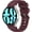 Burgundy, variant on Bands for Samsung Galaxy Watch 6 40mm 44mm, Galaxy Watch 6 Classic 47mm Band, No Gap Soft Silicone Smart Watch Bands for Women Men Light Blue