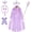 Purple, variant on MAVLLY Princess Cosplay Cape Set for girls Halloween Carnival Girl Dress Up Crown Wand Necklace Earrings Rings Gloves Set Accessories Props