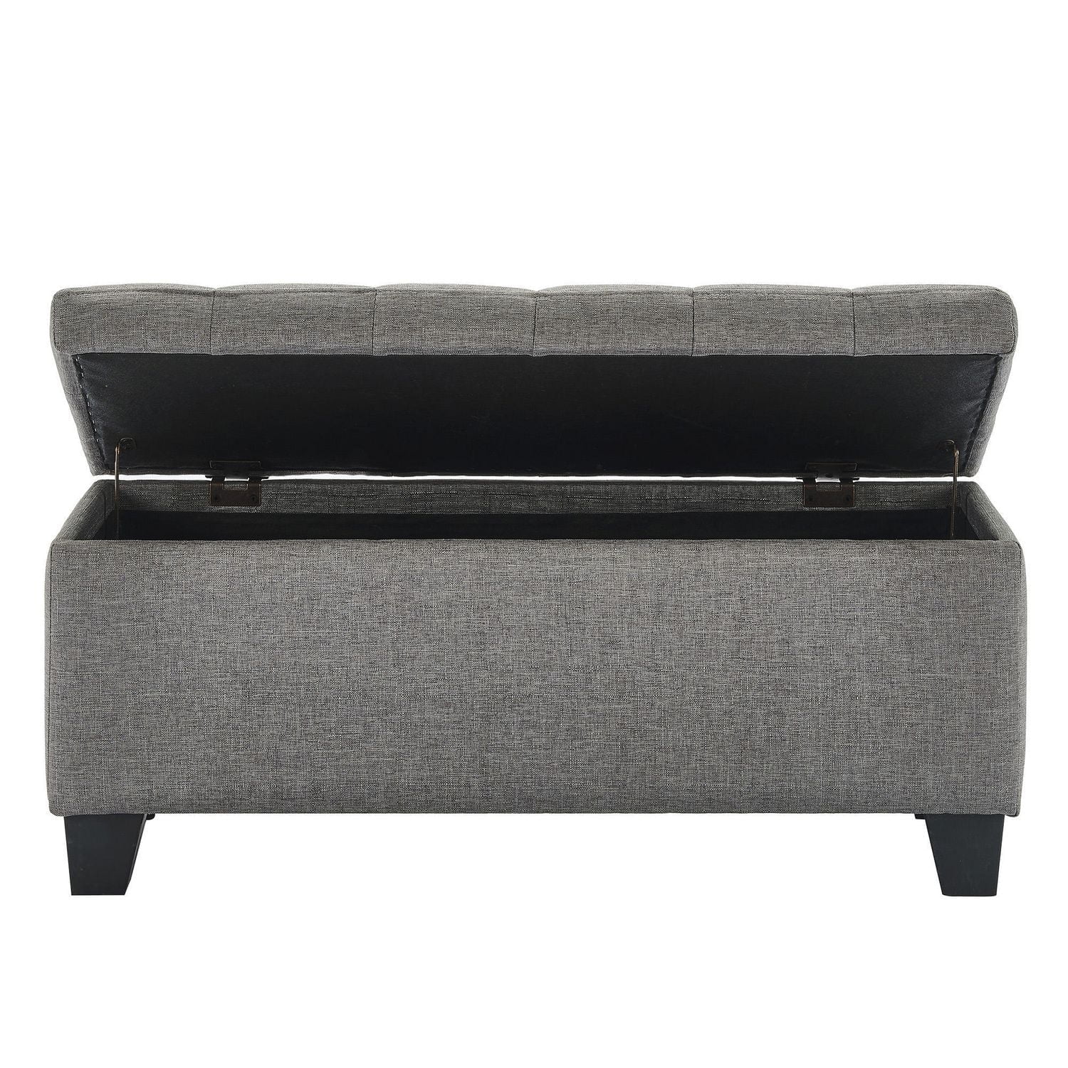 Ottomane De Rangement Tissu – Gris