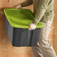 thumbnail image 3 of Sterilite 30 Gal./114 L EZ Carry, Flat Gray/ Spicy Lime, 3 of 3