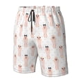 thumbnail image 3 of Wukai Poodle Dog Print Beach Trunks with Compression Liner Swimsuit Quick Dry Beach Sports Shorts with Pocket-X-Large, 3 of 8