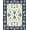 White, Pattern 1, variant on ODIKA 4'x6' Machine Washable Non-Slip Area Rug, Navy with Floral Art High Traffic Rug, White, 82192