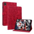 thumbnail image 2 of FJLBDE Case for Lenovo Legion Y700 (2025) 3rd Gen TB-321FC 8.8 inch, Embossed Flower PU Leather Flip Wallet Folio Stand Cover, Red, 2 of 7