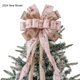 thumbnail image 2 of Decoración para árbol de Navidad CANGBI, 40 x 33 cm, malla satinada en oro rosa, 2 of 7