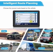GPS Navigator for Car Truck RV - 7'' HD Touchscreen Navigation System, Latest 2025 Maps Free Lifetime Updates, Speed & Red Light Warning, Turn-by-Turn Voice Guidance, GPS Navigation for All Cars