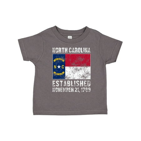 

Inktastic Established November 21 1789 North Carolina Flag Gift Toddler Boy or Toddler Girl T-Shirt