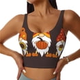 thumbnail image 1 of Fotbe Fall Gnomes Sujetador Deportivo Largo sin Aros para Mujer con Almohadillas y Soporte Medio, Transpirable y Absorbente, Camiseta Tipo Chaleco o Tank Top-Medium, 1 of 8