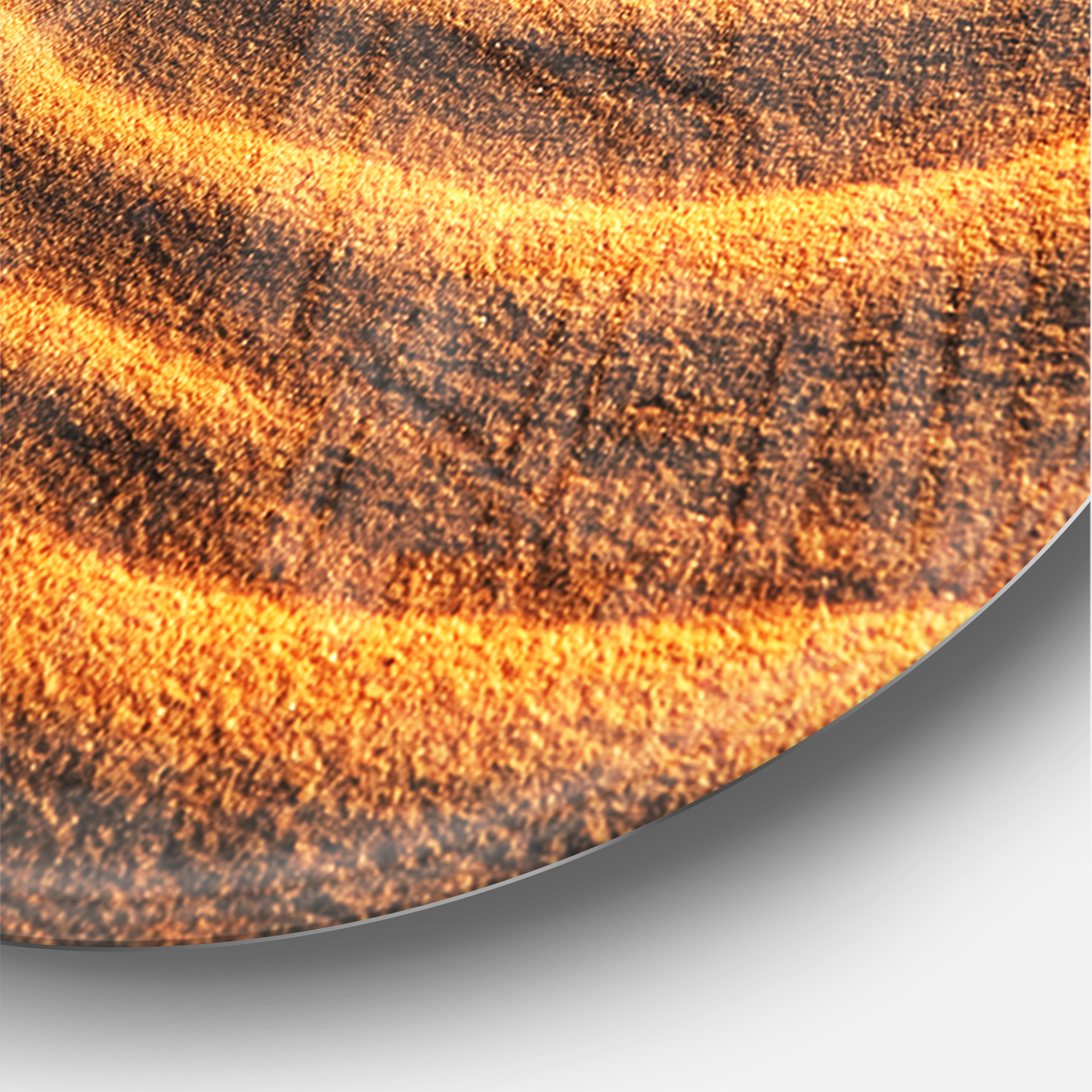 Designart 'Beautiful Sand Desert Dunes ' Modern wall clock