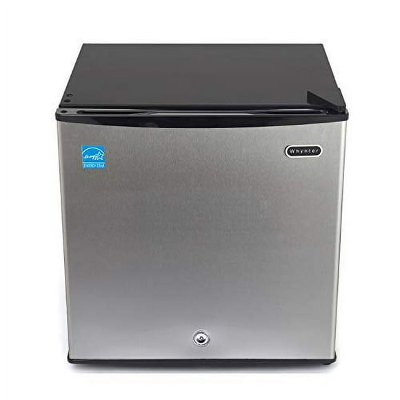 Whynter CUF-112SS Mini 1.1 Cubic Foot Energy Star Rated Small Upright Freezer with Lock Stainless Steel