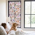 thumbnail image 3 of Watercolor Floral Window Privacy Film, Spring Flowers Plants Modern Rustic Static Cling UV Sun Blocking Tint Film Heat Control Windows Films for Bedroom Bathroom, Window Stickers 23.6"x59", 3 of 8
