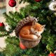 thumbnail image 1 of 10cm Forest Animals Decoration Christmas Tree Pendant Holiday Gift, 1 of 6