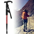thumbnail image 3 of Walking Stick T Handle Trekking Pole Outdoor Aluminium Alloy Suspension T Handle Trekking Pole Walking Stick For Climbing Campingred, 3 of 8