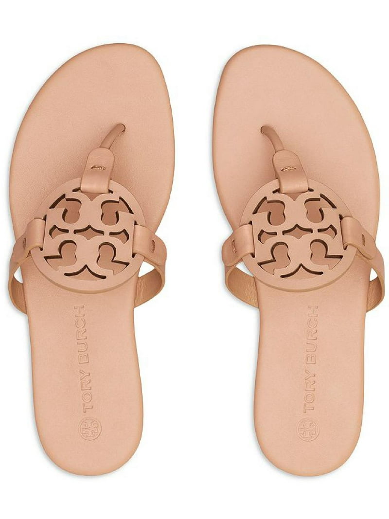 Tory Burch Miller Soft Women's Leather Memory Foam Slide Thong