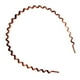 thumbnail image 1 of Diadema ondulada en zig con de , accesorio para el cabello, café Colcomx Diadema Zig Zag para mujer, 1 of 6