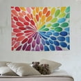 thumbnail image 4 of COMIO Tapestry Wall Hanging Floral Pattern Tapestries Aesthetic Watercolor Dahlia Flower Tapestry for Bedroom Living Room College Dorm Boys Girls Room Art Wall Decor Decorative Backdrop 40x30 Inch, 4 of 7