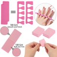 thumbnail image 3 of Juego de herramientas de pedicura Tecbeauty con 102 separadores de dedos y 50 miniamortiguadores, 3 of 7