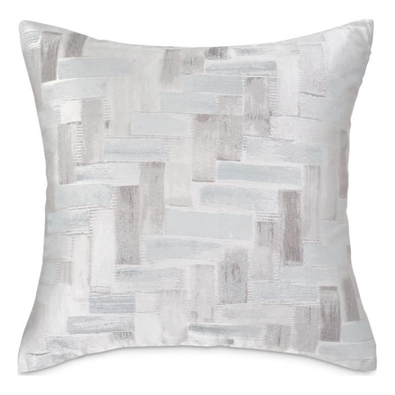 MICHAEL AMINI Lexi 21x21" Square Fabric Accent Pillow in Spa Light Gray Set of 2