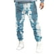 thumbnail image 2 of Pantalones deportivos de longitud completa para hombre, pantalones ajustados para correr, pantalones de ejercicio con cordón, pantalones de color liso, pantalones largos para hombre, 2 of 5