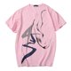 thumbnail image 2 of Camiseta Suave Tinta Hombres Cuello en V Manga Corta Tops de Algodón - Pink 2XL como se describe Sunnimix hombres camiseta moda, 2 of 8