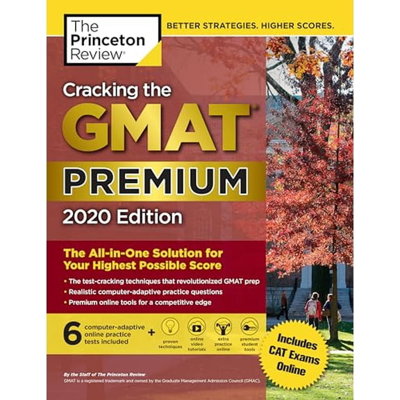 Pre-Owned Cracking the GMAT Premium Edition with 6 Computer-Adaptive Practice Tests, 2020: The All-in-One Solution for Your Highest Possible Score (Graduate School Test Preparation), 9780525568025, 0