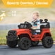 thumbnail image 2 of Coche eléctrico infantil 12V todoterreno tipo camión - Control remoto parental - Suspensión por resorte - Luces LED - inalámbrico - 3 velocidades - Ruedas EVA - Juguete para niños y niñas pequeños, 2 of 8