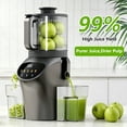 thumbnail image 2 of Cold Press Juicer | 6.1" Extra Wide Chute, High Juice Yield, Suitable for Whole Fruits & Vegetables, Quiet Operation, Easy to Clean, BPA‑Free, Grey, 2 of 7