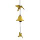 thumbnail image 1 of Campana de viento japonesa de hierro fundido para exteriores, pequeña campana de viento colgante retro para jardín, para buena suerte, decoración de patio y balcón., 1 of 8