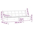 thumbnail image 4 of vidaXL Sofa Bed Dark Grey Fabric, 4 of 5