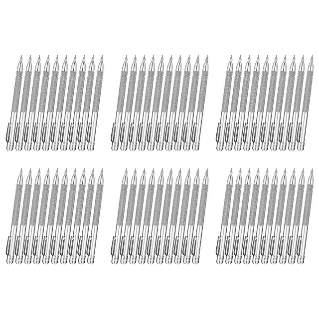 60 Pieces Tungsten Carbide Scriber with Magnet Aluminium Engraving Pen with Clip for Ceramics