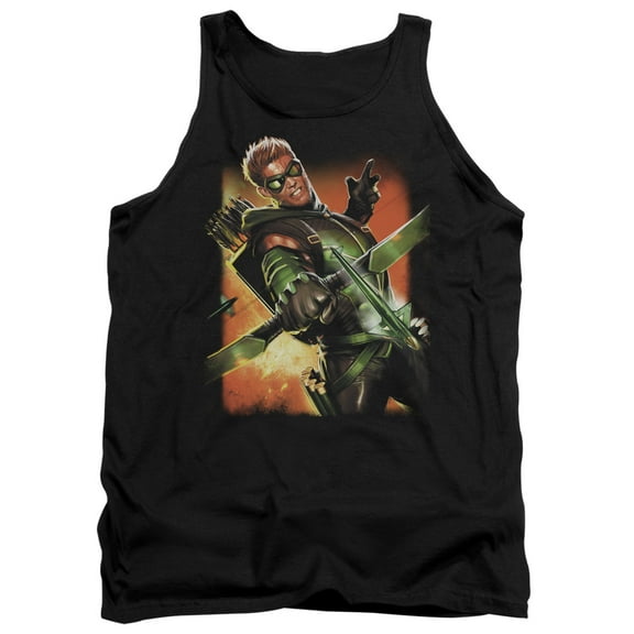 Justice League Green Arrow #1 Adult Tank Top Black