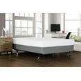 thumbnail image 1 of Primo International Delta Grey Linen Upholstered Bed Base, 1 of 9