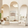 thumbnail image 6 of Aidoly Full-Length Floor Mirror with Nano Glass - 21" W x 64" L, Gold, Arched Shape, Shatterproof & Wall-Mountable, 6 of 9