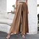 thumbnail image 1 of Pantalones casuales de cintura alta de verano para mujer, estilo europeo y americano, pantalones de pierna ancha drapeados, pantalones para mujer, 1 of 5