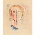 thumbnail image 2 of Mikuláš Galanda 20x23 Black Ornate Framed Double Matted Museum Art Print Titled: Girl's Head (1930), 2 of 5