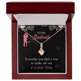 thumbnail image 5 of To My Girlfriend  Everyday Alluring Ribbon Necklace Message Card, 5 of 20