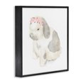 thumbnail image 2 of Stupell Industries Cottage Floral Crown Baby Bunny Soft Animal Illustration Black Framed Giclee Art, 12 x 12, by Lil' Rue, 2 of 7