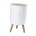 thumbnail image 4 of Cubo de basura de moda, cubo de basura de gran capacidad, cubo de basura con tapa a presión, cubo de basura con patas altas Pata desmontable redonda, 4 of 9